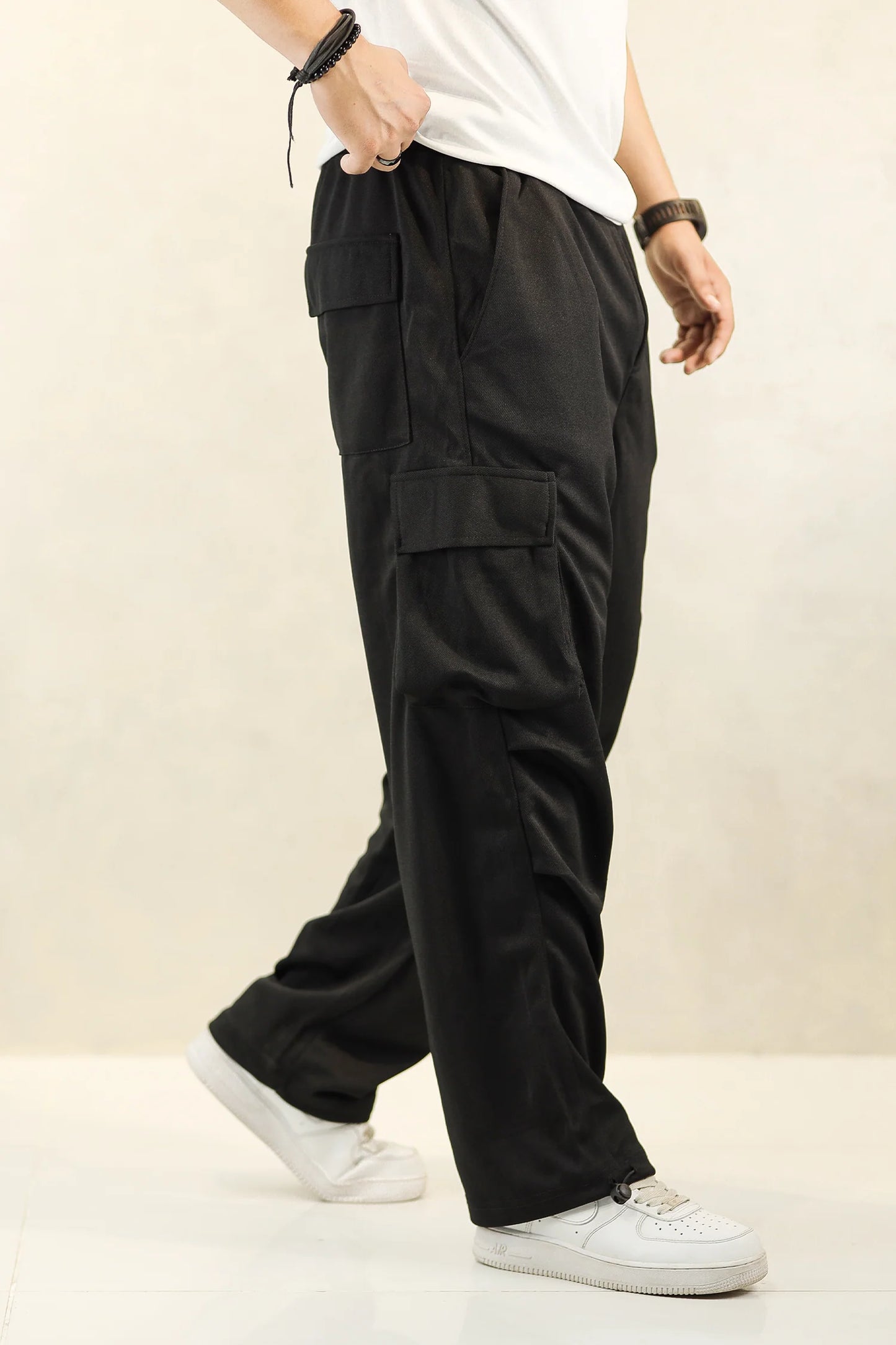 Men’s Relaxed Fit Baggy Trousers – Comfortable, Wide-Leg Everyday Pants for Effortless Style