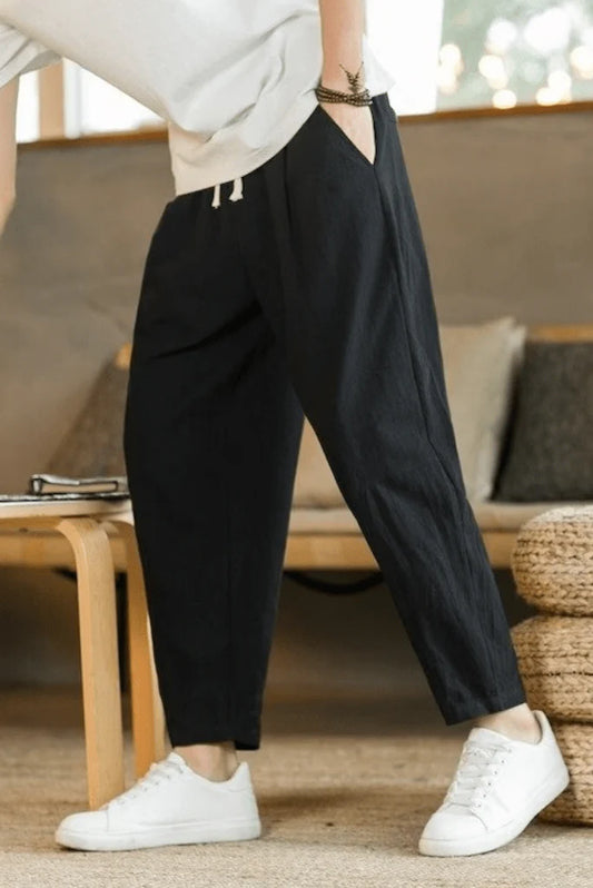 Men’s Relaxed Fit Baggy Trousers – Comfortable, Wide-Leg Everyday Pants for Effortless Style