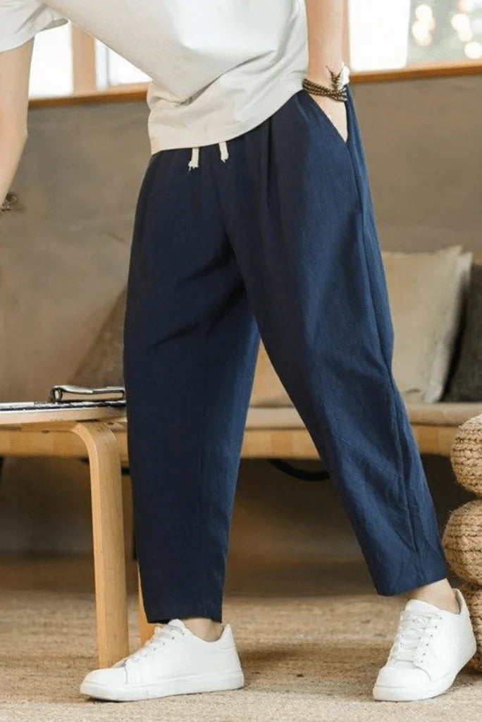Men’s Relaxed Fit Baggy Trousers – Comfortable, Wide-Leg Everyday Pants for Effortless Style