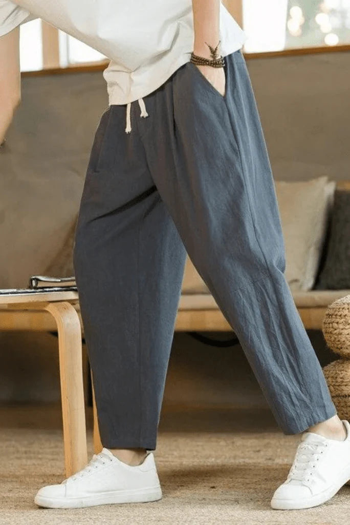 Men’s Relaxed Fit Baggy Trousers – Comfortable, Wide-Leg Everyday Pants for Effortless Style